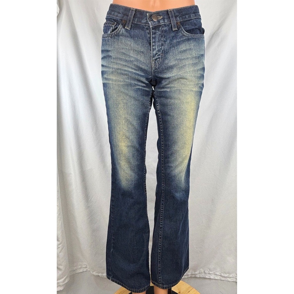 American Eagle Women's Bootcut Jeans Size 0 Faded Indigo Classic - Picture 9 of 14